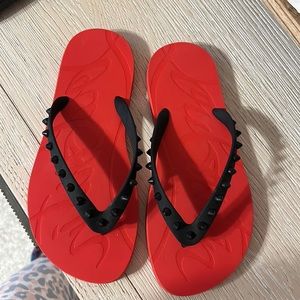 Christan Louboutin flip flops 36